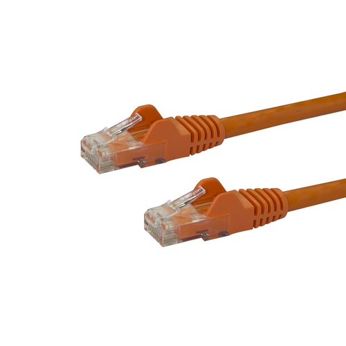 StarTech.com N6PATCH8OR, 2,4 m, Cat6, U/UTP (UTP), RJ-45, RJ-45, Orange