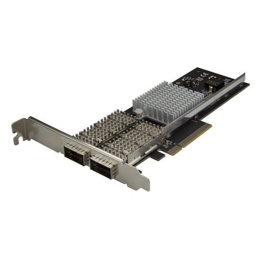 StarTech.com PEX40GQSFDPI, Internal, Wired, PCI Express, Fiber, 40000 Mbit/s, Black