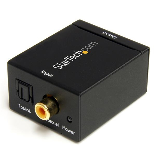StarTech.com SPDIF2AA, 32, 44.1, 48, 96 KHz, 0,5 W, 5 V, 100 - 240 V, 42 mm, 52 mm