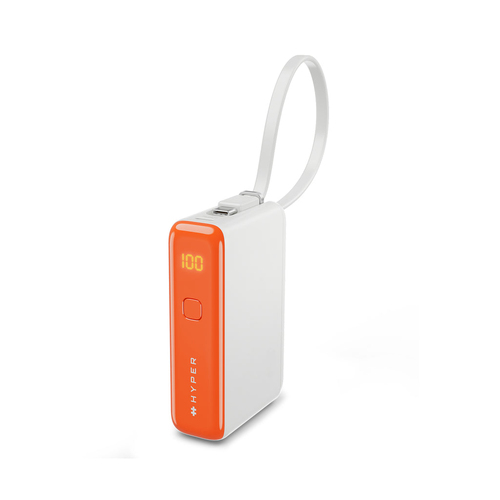 Targus HyperJuice Flex 10K 30W, 5000 mAh, 30 W, White, Orange