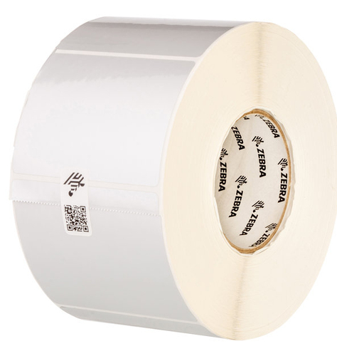 Zebra Z-Ultimate 4000T Silver Label, White, Self-adhesive printer label, Polyester, Thermal transfer, Acrylic, Permanent
