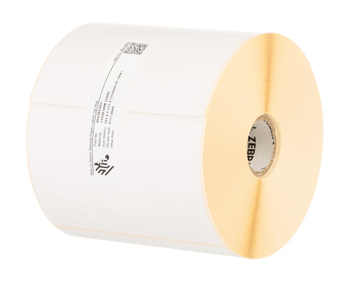 Zebra Z-Perform 1000D, White, Self-adhesive printer label, Die-cut label, Roll, Paper, Direct thermal