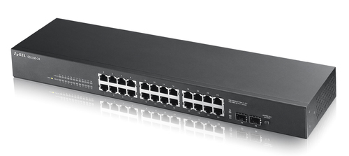 Zyxel GS1100-24, Unmanaged, Rack mounting