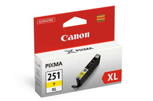 Canon CLI-251Y XL, High (XL) Yield, Yellow, Pigment-based ink, 1 pc(s)