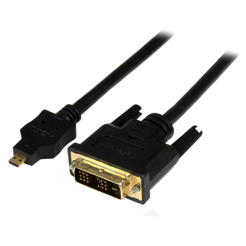 StarTech.com HDDDVIMM2M, 2 m, Micro-HDMI, DVI-D, Male, Male, Straight