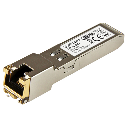 StarTech.com SFP1000TXST, Copper, 1000 Mbit/s, SFP, TX, 100 m, IEEE 802.3z