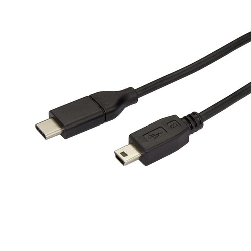 StarTech.com USB2CMB2M, 2 m, USB C, Mini-USB B, USB 2.0, 0,48 Gbit/s, Black