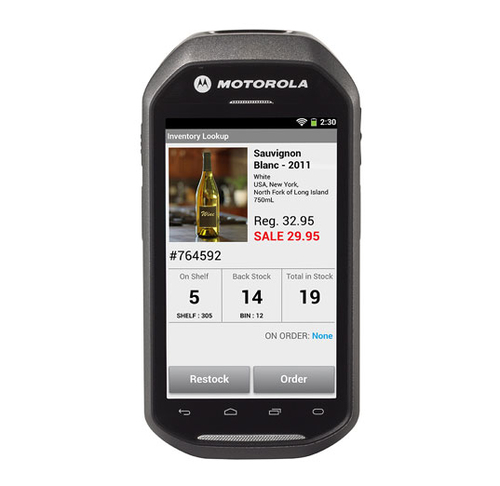 Motorola MC40, 10,9 cm (4.3"), 480 x 800 pixels, LED, 1 GB, 8 GB, RAM