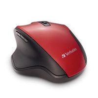 Verbatim 70243, Right-hand, Blue LED, RF Wireless, 1600 DPI, Red