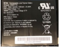Zebra BTRY-ET5X-8IN3-01, Battery, Zebra, ET51, ET56, Black, 7,6 V, 25,1 Wh
