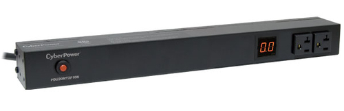 CyberPower PDU20MT2F10R, Metered, 1U, Horizontal/Vertical, Black, LCD, 12 AC outlet(s)