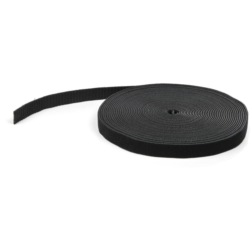 StarTech.com HKLP50, Hook & loop cable tie, Nylon, Black, -10 - 80 °C, 15200 mm, 19 mm