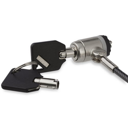 StarTech.com LTLOCKKEY, 2 m, Kensington, 2 Keys, Black, Silver